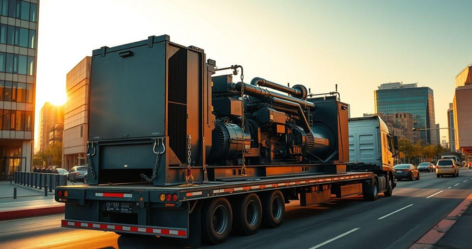 Como Realizar o Transporte de Geradores com Segurança e Eficiência Como Realizar o Transporte de Geradores com Segurança e Eficiência